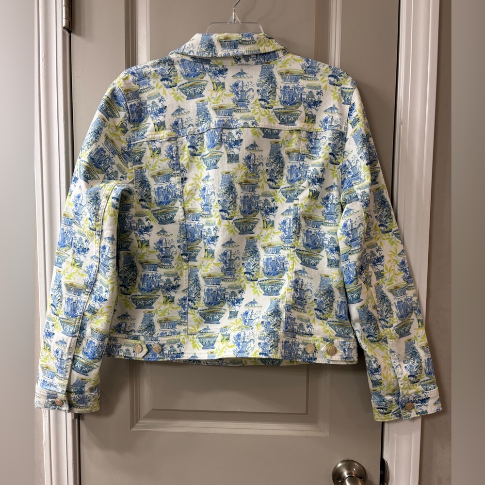 Talbots Multicolor Printed Jean Jacket - image 3